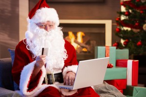 Santa Claus purchasing online