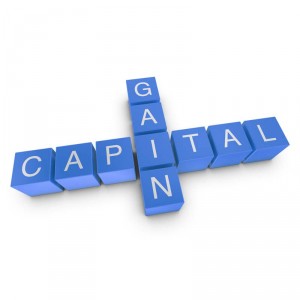 A Capital Gain Crossword Concept 3D Illustration