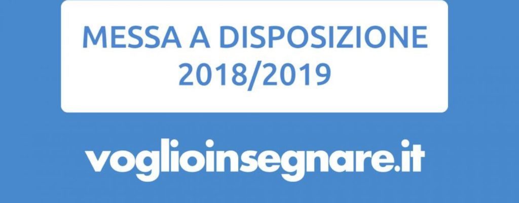 Messa A Disposizione 20182019 I Requisiti Per Inviarla